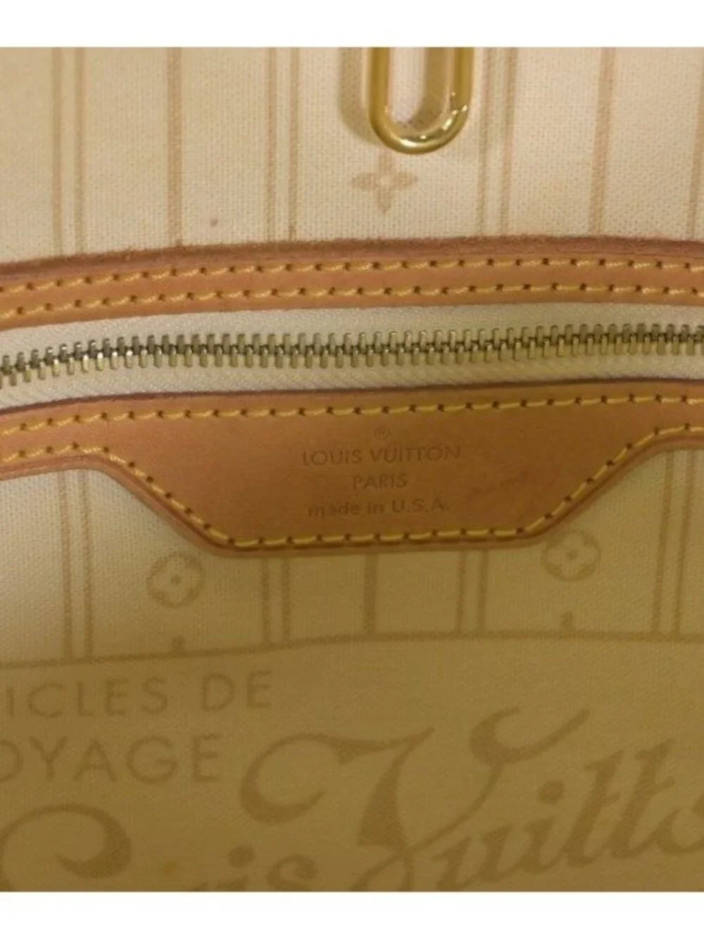 Louis Vuitton Tote Bag Beige